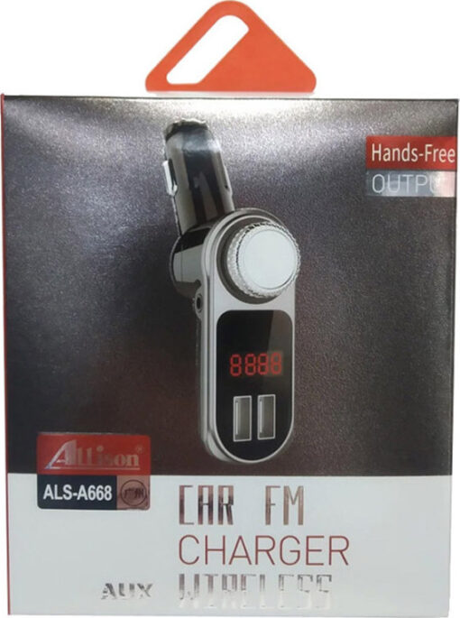 Hands Free FM Transmitter Φορτιστής / Aux / Wireless Allison ALS-A668