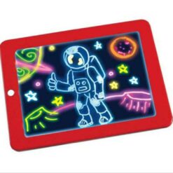 3D Magic Sketchpad, Φορητός Πίνακας Ζωγραφικής Glow Drawing Pad για παιδιά 3 έγχρωμες πένες