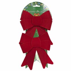 ΦΙΟΓΚΟΙ ΒΕΛΟΥΤΕ ΑΚΑΜΠΤΟΙ 2ΤΕΜ 16x14cm Xmasfest 1132330