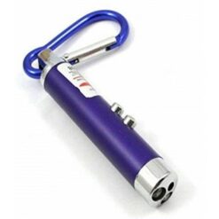 3-in-1 UV Light + Red Laser + LED White Flashlight Keychain μπλε