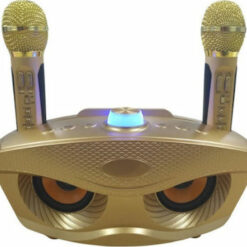 Σύστημα Karaoke με Ασύρματα Μικρόφωνα SD-306 σε Χρυσό Χρώμα