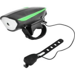 Bicycle 7588 Horn and Light, Κόρνα και Φως Ποδηλάτου Black / Green