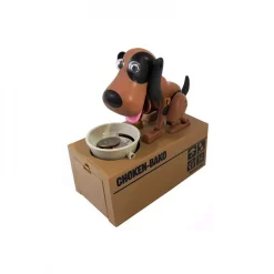 Έξυπνος κουμπαράς πεινασμένο σκυλάκι My dog piggy bank MDPB-22 καφέ