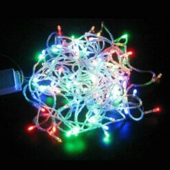 100 LED Πολύχρωμα Χριστουγεννιάτικα Λαμπάκια με πρόγραμμα 3mm OEM 085 Εξωτερικού Χώρου Με Διάφανο Καλώδιο 11μ Ρεύματος