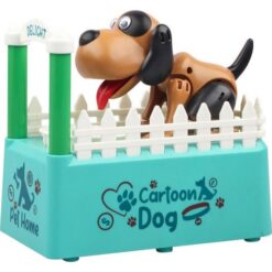Κουμπαράς Παιχνίδι Πεινασμένο Σκυλάκι Piggy Bank Game Hungry Cartoon Dog Delight Pet Home Blue Material ABS (oem) Πλαστικό