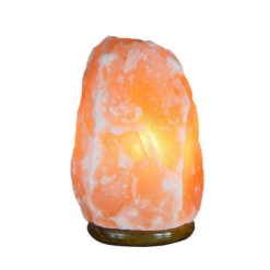 Διακοσμητική Λάμπα από φυσικό αλάτι Ιμαλαΐων με LED φωτισμό, 15x15x25 cm