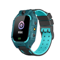 Παιδικό Smartwatch με GPS και Καουτσούκ/Πλαστικό Λουράκι Πράσινο Q19
