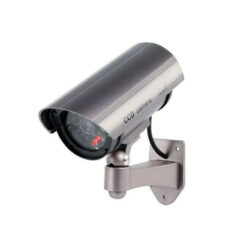 Ψεύτικη Κάμερα Παρακολούθησης Τύπου Bullet Ασημί MS28489