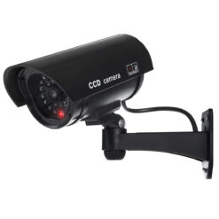 Maclean Energy Ψεύτικη Κάμερα Παρακολούθησης Τύπου Bullet Μαύρη IR1100