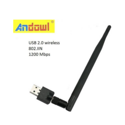 Ασύρματος προσαρμογέας WiFi USB 2.0 1200Mbps ANDOWL Q-A220
