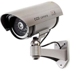 Nedis Ψεύτικη Κάμερα Παρακολούθησης Τύπου Bullet Ασημί DUMCB40GY