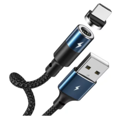Remax Zigie Braided / Magnetic USB 2.0 Cable USB-C male - USB-A male Μαύρο 1.2m (Zigie)