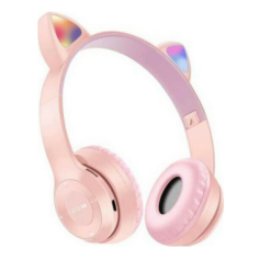 Andowl Ασύρματα/Ενσύρματα On Ear Ακουστικά Q-EM51 Ροζ