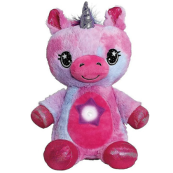 Star Teddy Plush Toy Huggable Night-Light Unicorn Pink (oem)