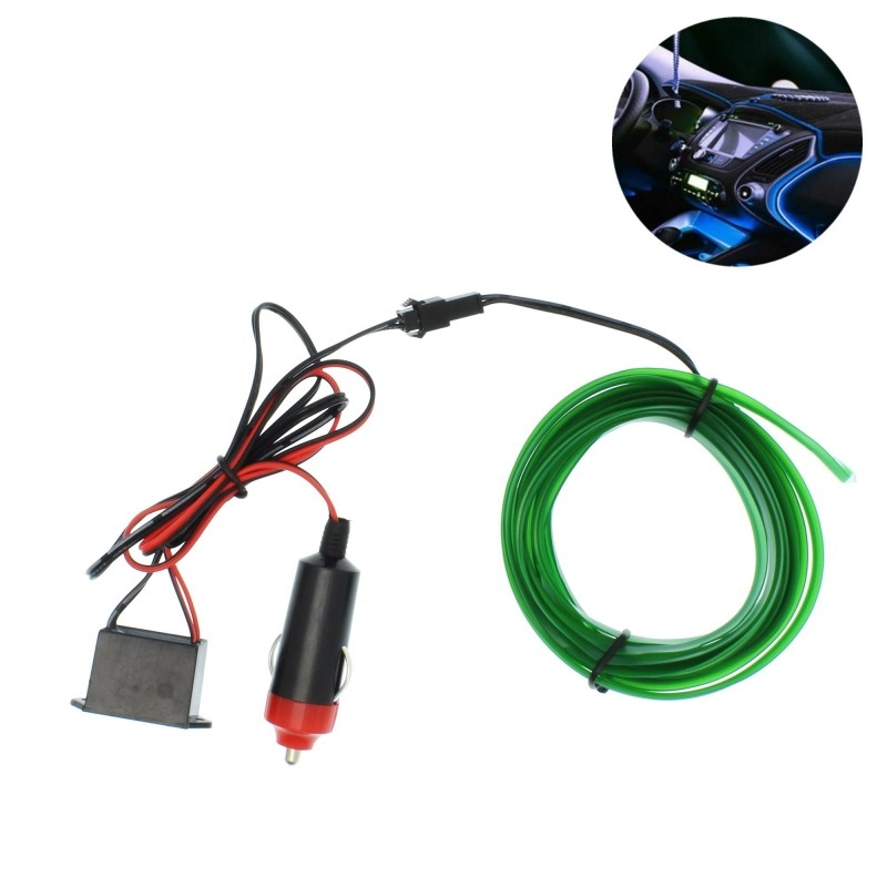 Ταινία Φωτισμού Αυτοκινήτου Car Cold Light Line 2M GREEN G for Gadget