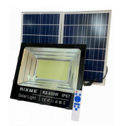 Στεγανός Ηλιακός Προβολέας IP67 Ισχύος 800W με Αισθητήρα Κίνησης και Τηλεχειριστήριο RZ-800W