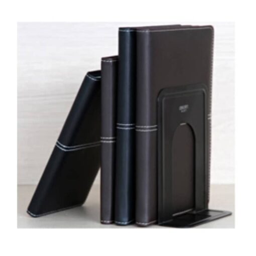 Βιβλιοστάτης Bookends από Μέταλλο Μαύρο Χρώμα 170x126mm Σετ 2 τμχ. Motarro MI012-4