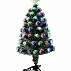 Χριστουγεννιάτικο Δέντρο Πράσινο 90εκ με Πλαστική Βάση και Οπτικές Ίνες AN79581