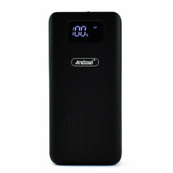 Andowl Q-CD701 Power Bank 40000mAh με 2 Θύρες USB-A και 2 Θύρες USB-C Μαύρο