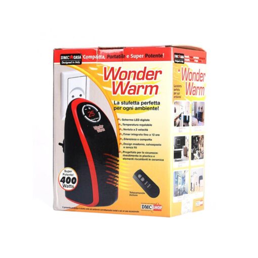 Wonder Warm Mini Handy Heater Αερόθερμο Τοίχου 400W