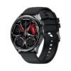 Keshuyu GT5 Stainless Steel 46mm Smartwatch με Παλμογράφο (Μαύρο)