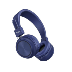Ακουστικά ασύρματα/ενσύρματα On Ear Hoco W25 με 12 ώρες λειτουργίας μπλε