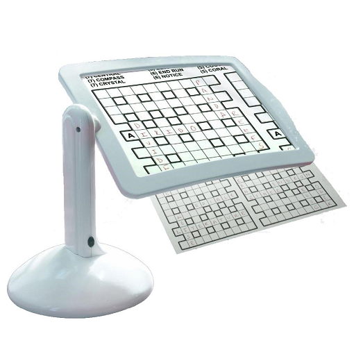 Επιτραπέζιος μεγεθυντικός LED φακός 360 μοιρών Hands Free Magnifier λευκό