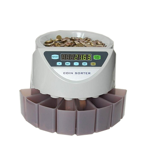 Ηλεκτρονικός καταμετρητής κερμάτων ευρώ και διαλογέας VS-C05 λευκό | G ...