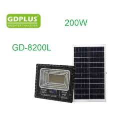 Ηλιακός προβολέας 200W με τηλεχειριστήριο GD-8200L μαύρο