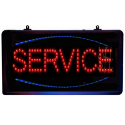 Κυλιόμενη Πινακίδα LED Service Διπλής Όψης SDS-8816 48x25cm Κόκκινο / Μπλε