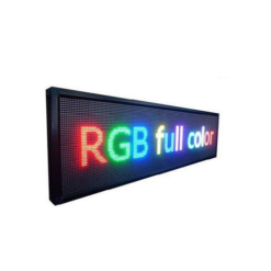 Κυλιόμενη Πινακίδα LED Διπλής Όψης Αδιάβροχη 100x20cm RGB