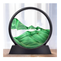 Τρισδιάστατο Διακοσμητικό Έργο Τέχνης με Κινούμενη Άμμο – 3D Moving Sandscapes 26cm – Πράσινο