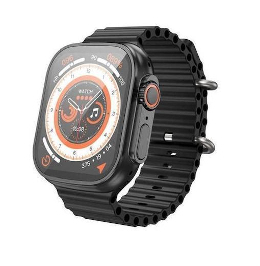 Hoco Y12 Ultra Smartwatch με Παλμογράφο (Μαύρο) | G for Gadget