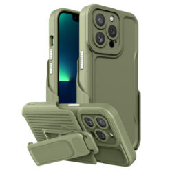 Αντικραδασμική θήκη για iPhone 14 Pro Armor Back Clip Army Green