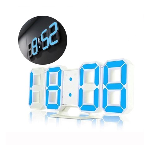 Επιτραπέζιο - επιτοίχιο ψηφιακό ρολόι ξυπνητήρι 3D LED