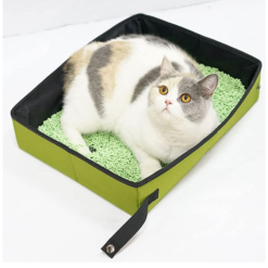 Φορητή αδιάβροχη τουαλέτα γάτας με αναδιπλούμενο σχεδιασμό