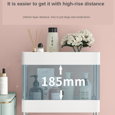 Επιδαπέδια Ραφίερα Μπάνιου με 4 Ράφια και Ρόδες XYX-2020A | G for Gadget