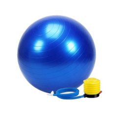 Μπάλα γυμναστικής - Pilates 55cm με τρόμπα μπλε