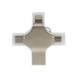 Μονάδα αποθήκευσης USB Stick 3.0 32GB με βύσμα USB-A, Type-C, Micro USB & Lightning TR-2026