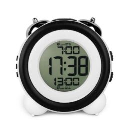 Ρολόι Ξυπνητήρι GH0705 Άσπρο-Μαύρο