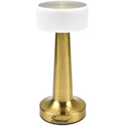 Επιτραπέζιο Διακοσμητικό Φωτιστικό LED Αφής Λευκού Φωτισμού Andowl Q-TL143 – Χρυσό