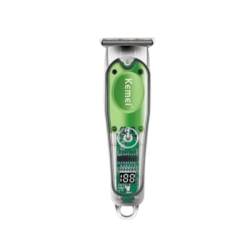 Kemei KM-322 Επαναφορτιζόμενη Κουρευτική Μηχανή Πράσινη