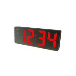 Ψηφιακό Ρολόι Επιτραπέζιο με Ξυπνητήρι LED Μαύρο με κόκκινους αριθμούς GH0712L
