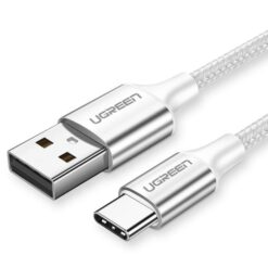 Καλώδιο φόρτισης UGREEN US288 TYPE-C Ασημί 1m 60131 3A