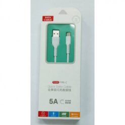 Καλώδιο 5A Quick Charge USB 3.0 USB-C male to USB-A male Λευκό 1m