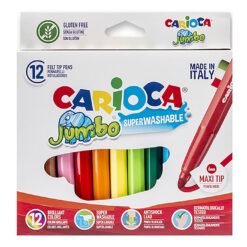ΜΑΡΚΑΔΟΡΟΙ CARIOCA JUMBO 6mm ΣΕΤ=12 ΧΡΩΜΑΤΑ  Carioca 40569