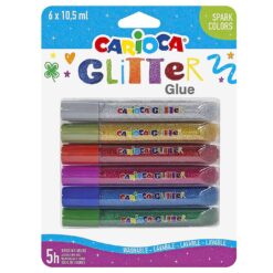 ΚΟΛΑ GLITTER CLASSIC  ΣΕΤ=6ΤΕΜ  CARIOCA 6x10.5ml Carioca 42110