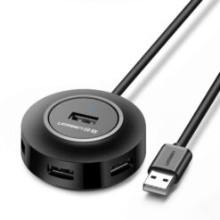 Hub USB 2.0 UGREEN CR106 Μαύρο 20277