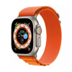 Smartwatch με παλμογράφο & ένδειξη μηνυμάτων με Bluetooth T800 Ultra πορτοκαλί