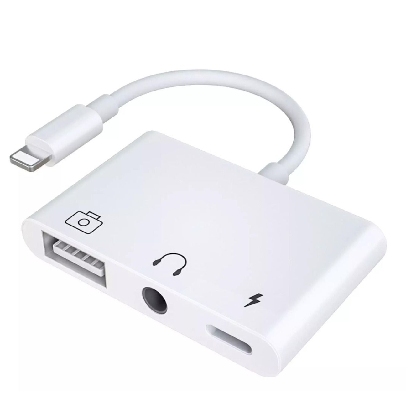 Μετατροπέας Lightning Male σε 35mm Lightning Usb A Female Λευκό Gl 117 G For Gadget 2981